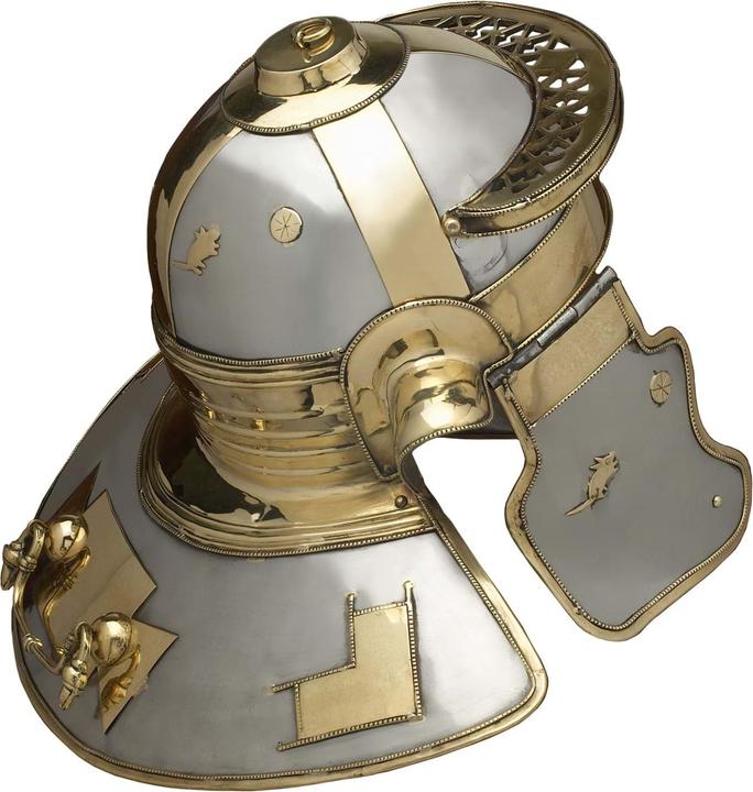 Produktbild Battle Merchant Niedermörmter Italic H Römerhelm Stahl und Messing
