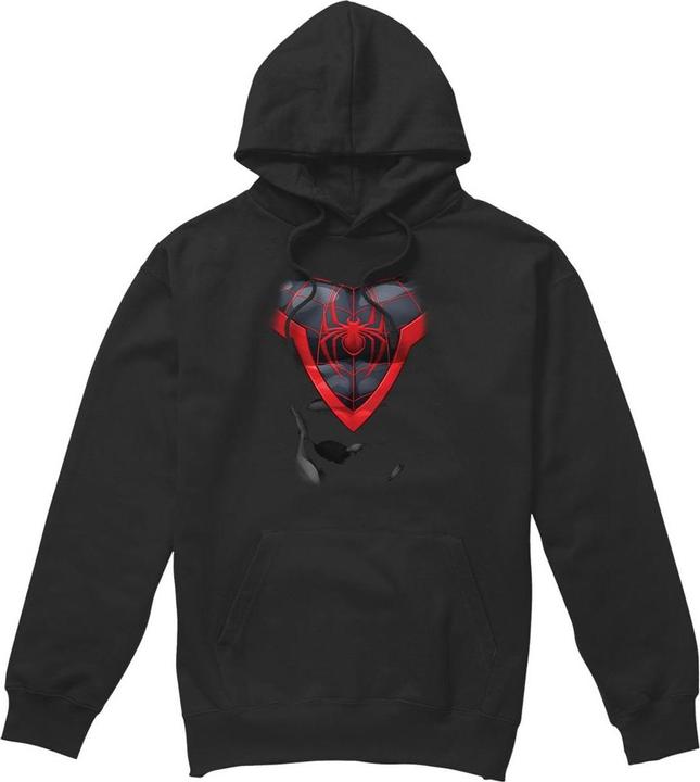 Immagine prodotto Spiderman Felpa con Cappuccio Miles Morales Costume Uomo (L)
