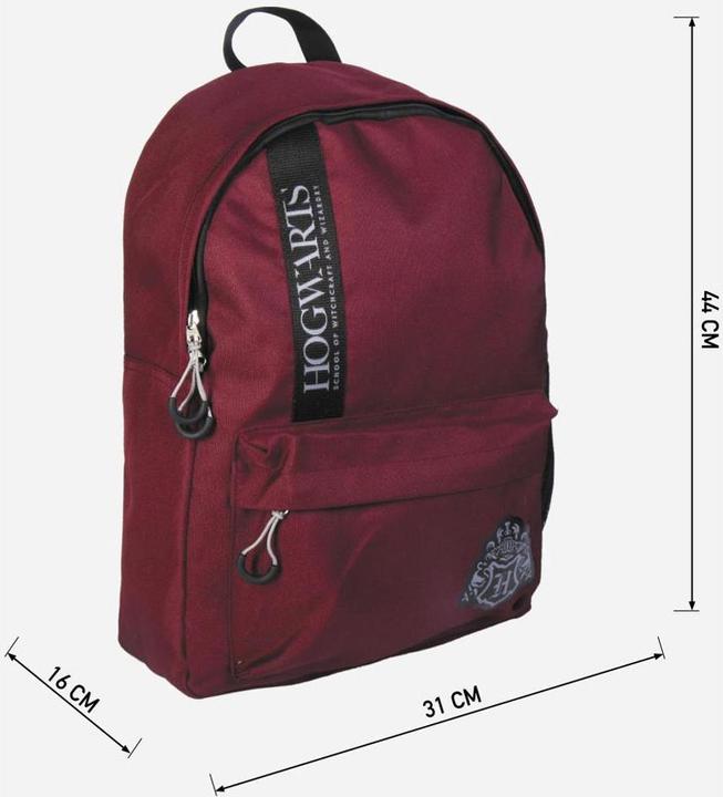 Actual product image backpack casual, dark red
