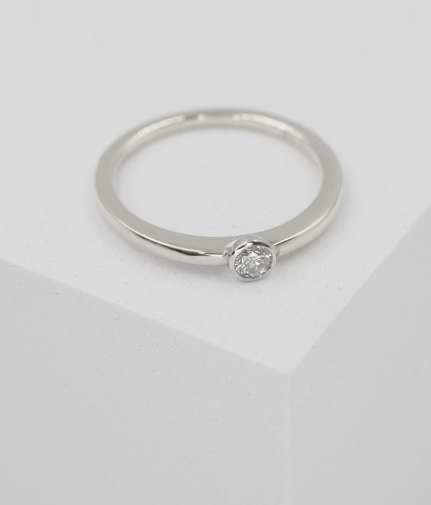 Actual product image Muau Ring frame setting (52, 950 Platinum)