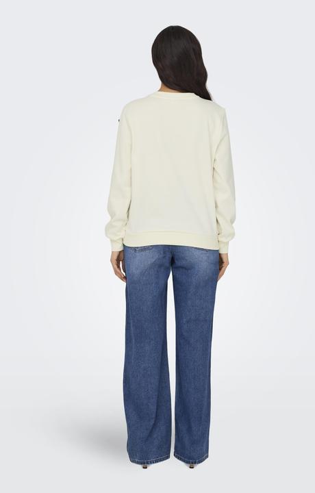 Actual product image Only Regular fit round neck sweatshirt Sweatshirt (XS)