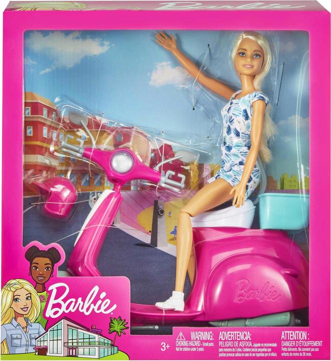 Actual product image Barbie Scooter with doll