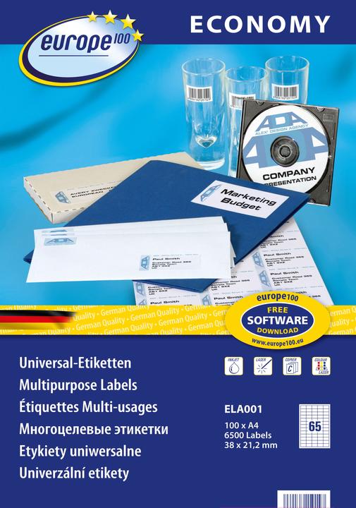 Avery Dennison ELA001 Printeretiket Zelfklevend printeretiket
