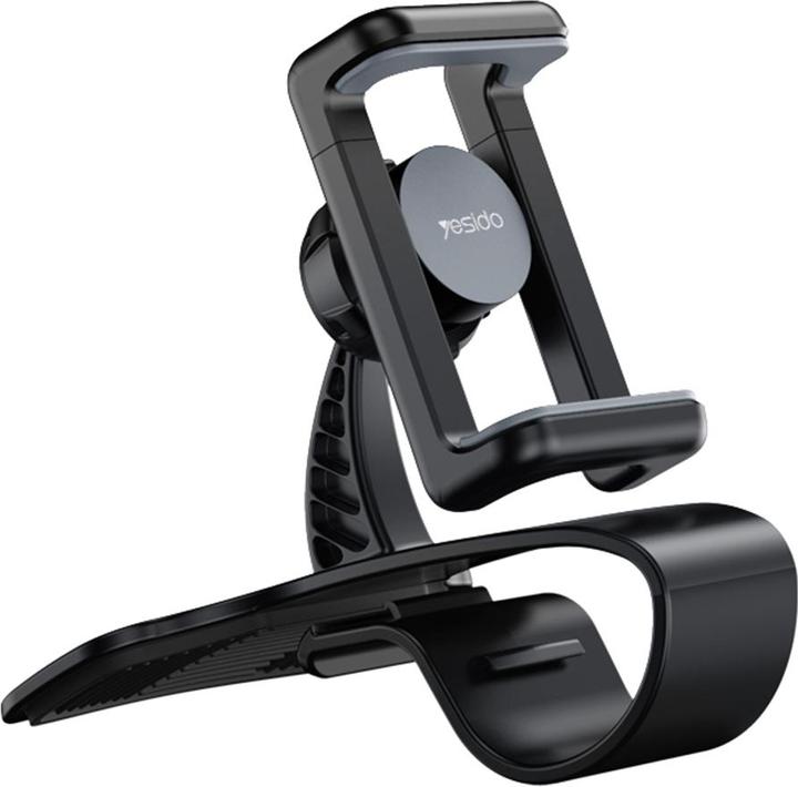 Produktbild Yesido - Car Holder (C103) - Clamp Grip, 360° Rotation Angle, for Dashboard - Black