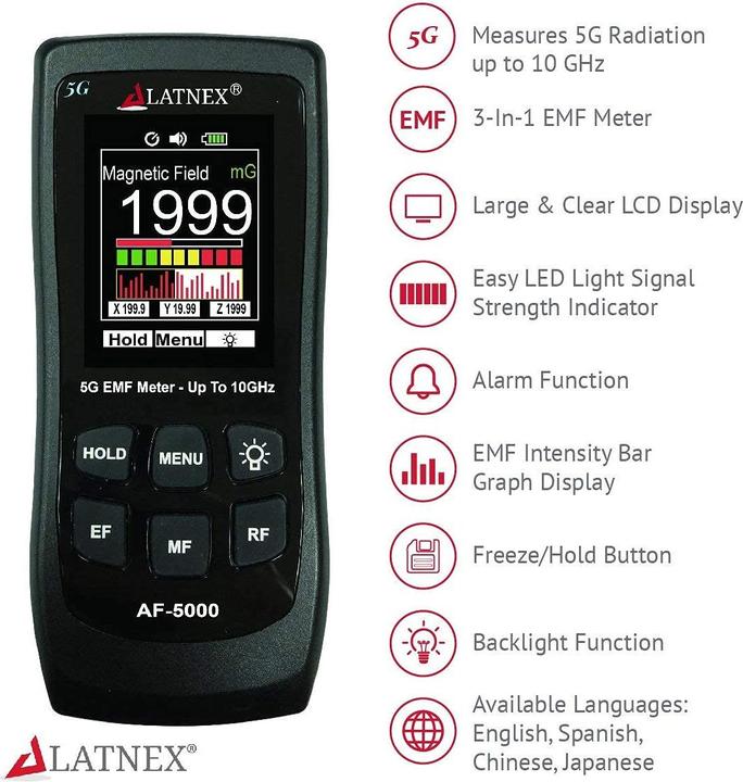 Produktbild Latnex EMF-Messgerät