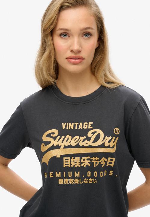 Actual product image Superdry Vl Metallic Relaxed Tee (10)