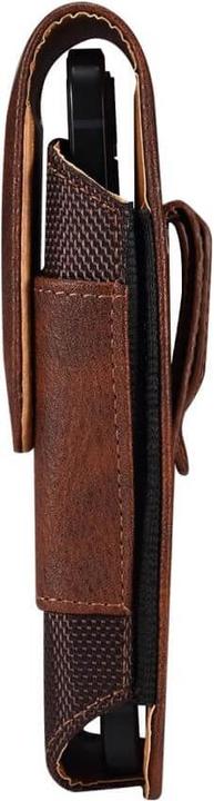 Immagine prodotto Cover-Discount Nylon - Borsa da cintura in pelle con tasca per carte di credito marrone / XL