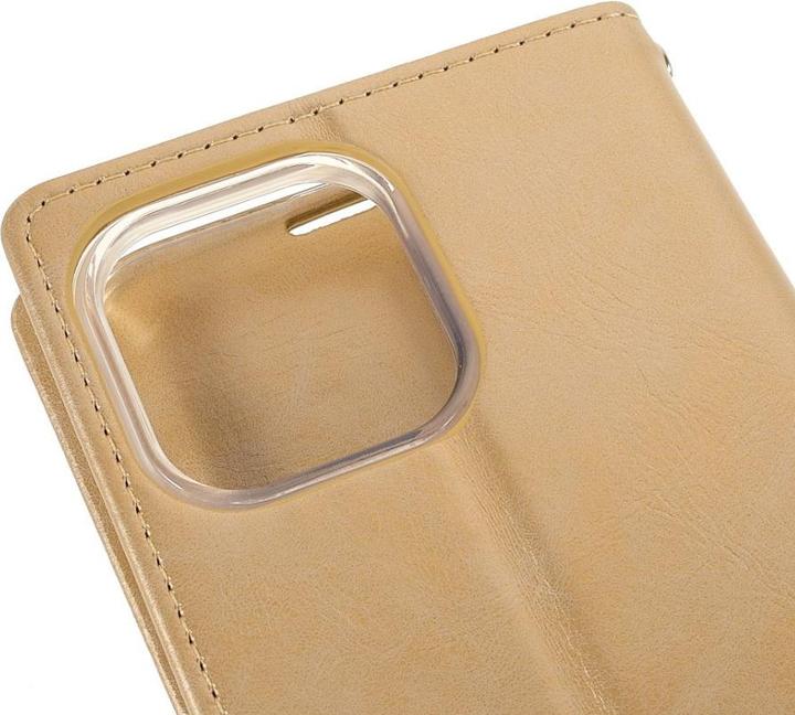 Actual product image iPhone 13 Pro - Blue Moon Leather Case Cover Cards gold (Apple iPhone 13 Pro)