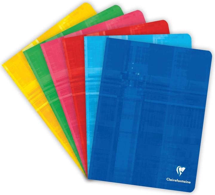 Actual product image Clairefontaine Notebook with ruler (17 x 22 cm, Checked, Hardcover)