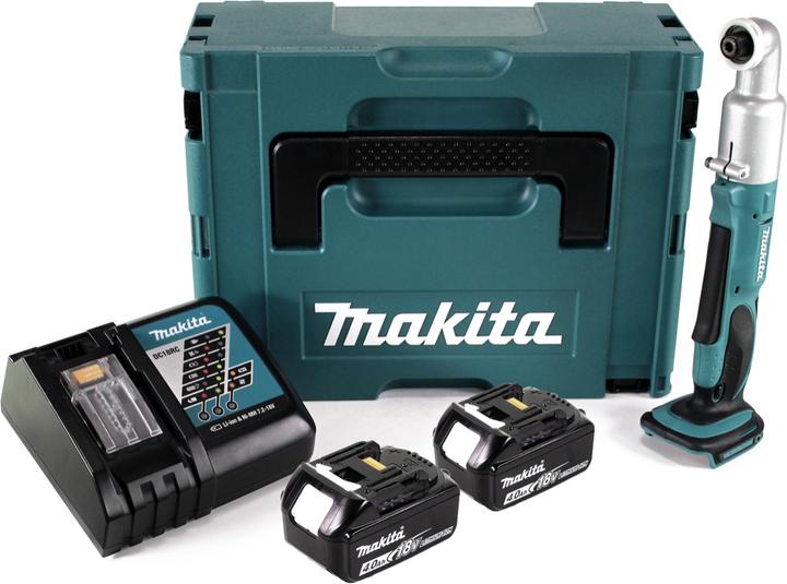 Produktbild Makita DTL 061 RMJ Akku Winkelschlagschrauber 18V 1/4" 60Nm + 2x Akku 4,0Ah + Ladegerät + Makpac (Akkubetrieb)