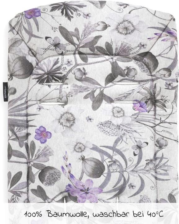 Produktbild Hauck Pushchair Seat liner Floral Grey