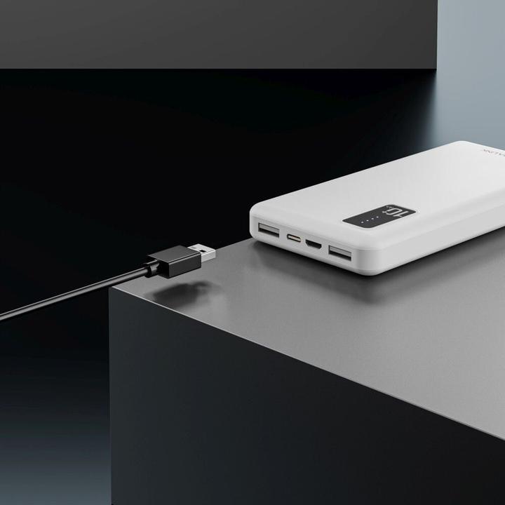 Produktbild Extralink EX.19638 power bank Lithium Polymer (LiPo) White (10000 mAh, 10 W, 37 Wh)