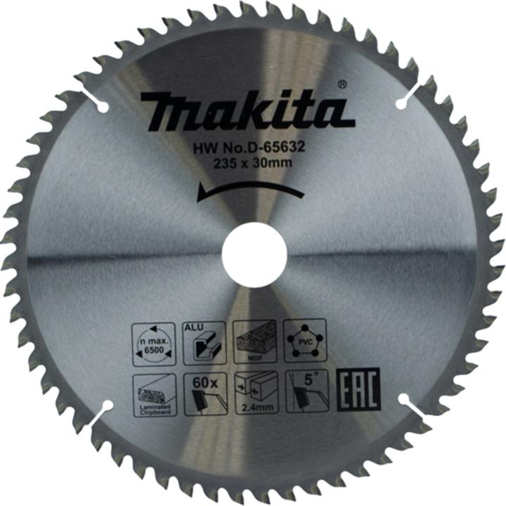 Productafbeelding Makita Zubehör D-65632 Kreissägeblatt TCG 235 x 30 x 2,4 mm T60