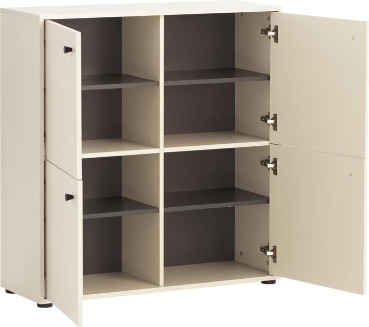 Actual product image Schildmeyer Lovund highboard cream beige (98 x 33 x 102 cm)