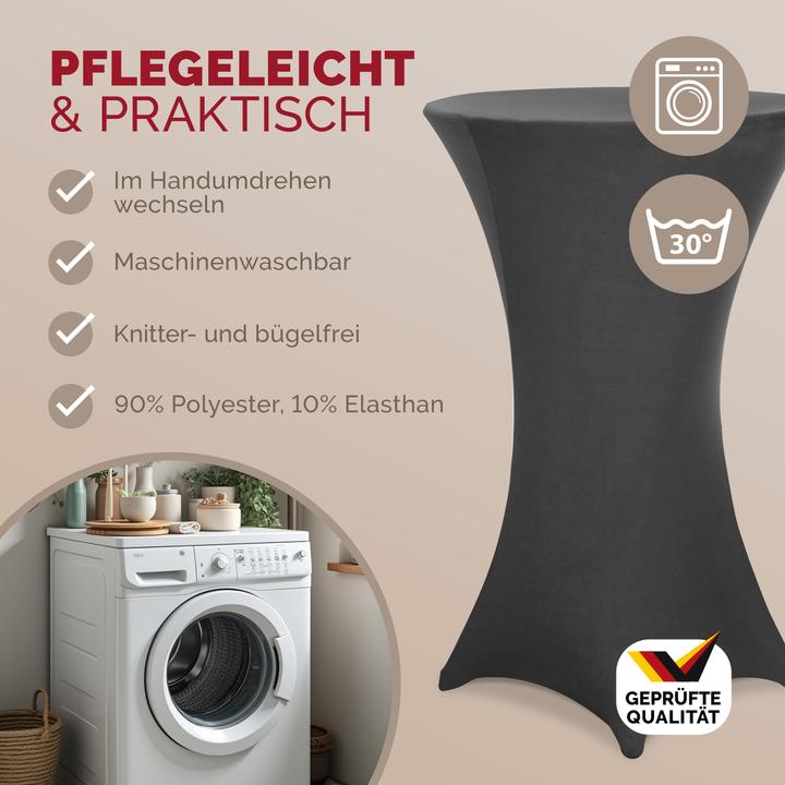 Produktbild Detex 2x Stehtischhussen (60 x 120 cm)