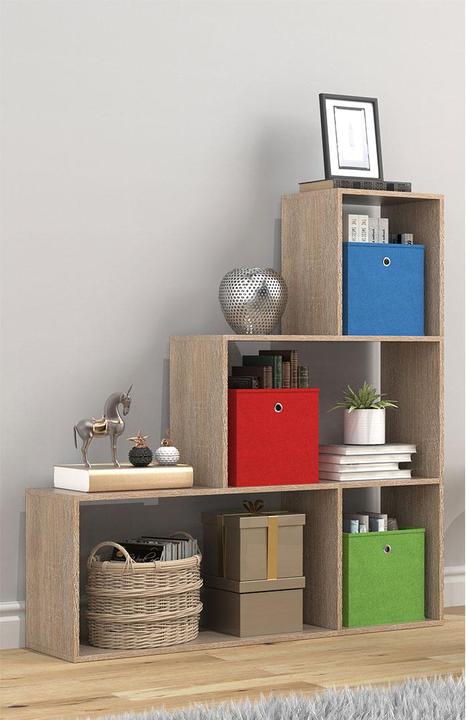 Image du produit VCM Étagère en bois Séparation de pièce Livres Dubila M (117 x 29 x 123 cm)