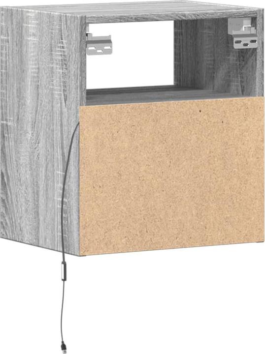 Produktbild VidaXL TV Schrank Wandschrank Lowboard Hängend mit LED-Beleuchtung Grau Sonoma