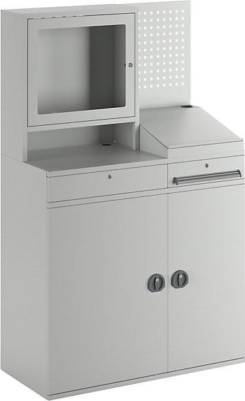 Produktbild eurokraft pro Computer-Arbeitsstation, Stahlblech