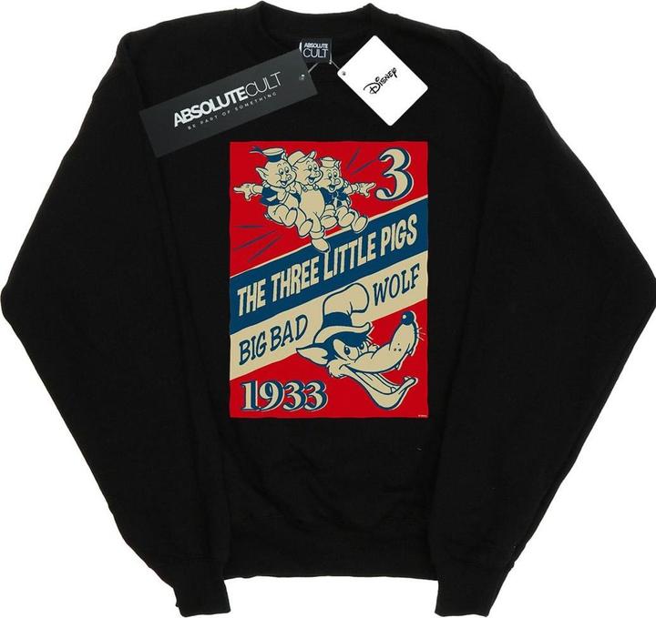 Disney Three Little Pigs And The Big Bad Wolf Sweatshirt (L)