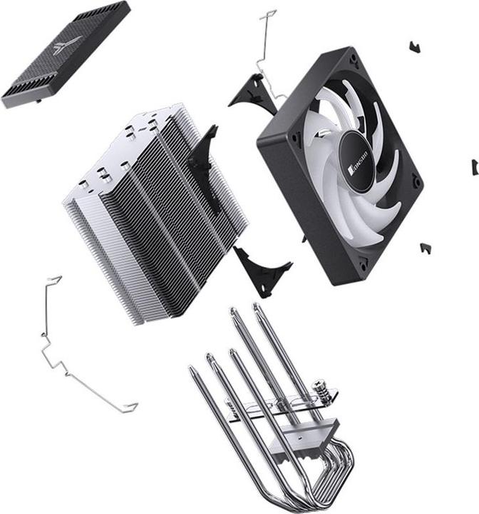 Actual product image Jonsbo CR-1000 EVO CPU cooler, ARGB - black (154 mm)