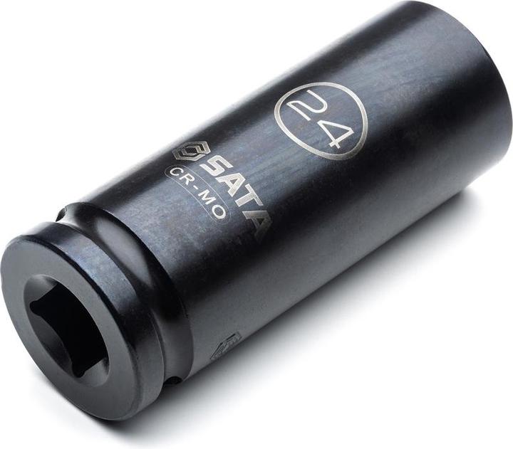 Produktbild SATA Kraft-Steckschlüsseleinsätze, 1/2", dünnwandig, lang, 13-teilig, 10-24 mm (24 mm)
