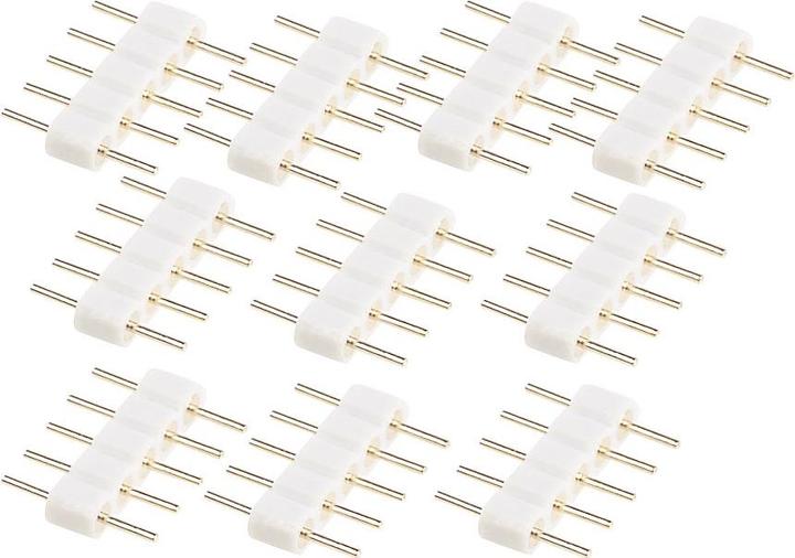 Produktbild Luminea 10er-Set Verbindungs-Stecker für RGBW-LED-Streifen der Serie LAX