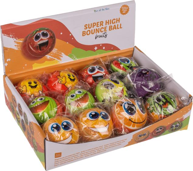 Actual product image Out of the blue Rubber bouncy ball assorted fruits