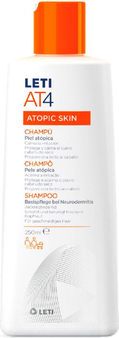 Leti LETIAT4 Atopic Skin Shampoo, 250 ml Shampoo (250 ml, Flüssiges Shampoo)