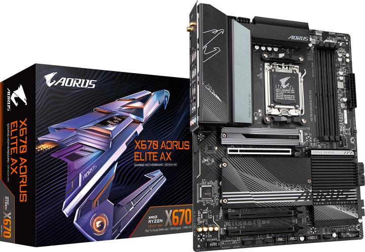Gigabyte GIGA X670 AORUS ELITE AX AM5/DDR5/ATX (AM5, AMD X670, ATX)