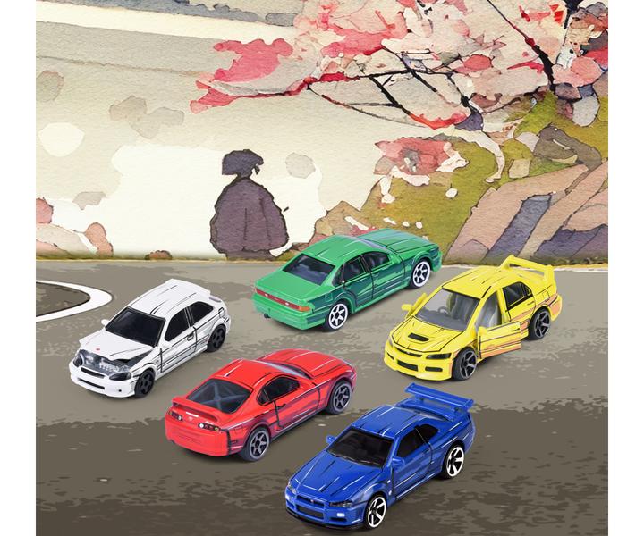 Actual product image Majorette JDM Legends Anime 5 Pieces Giftpack