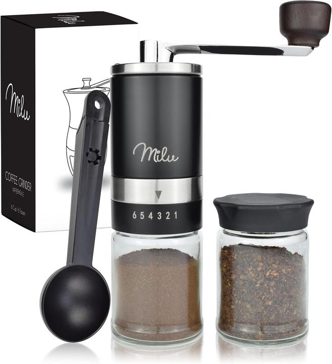 Produktbild Milu Kaffeemühlen-Set Edelstahl, schwarz