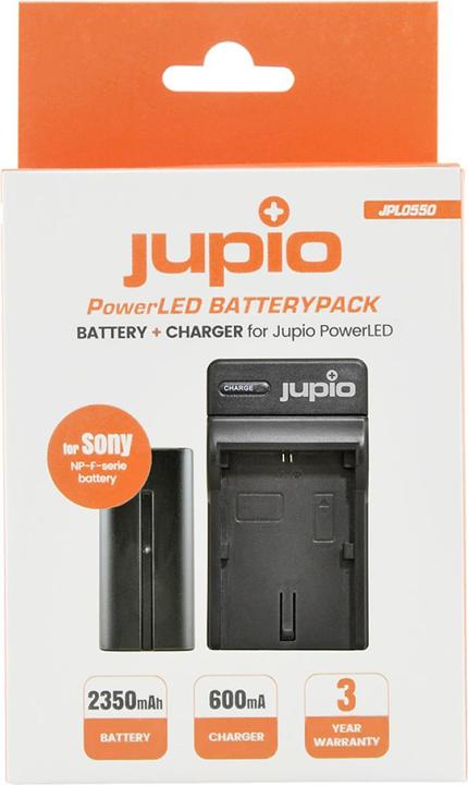 Immagine prodotto Jupio Caricabatterie per Sony NP-F550 + batteria 2350 mAh (Caricabatterie per fotocamere)