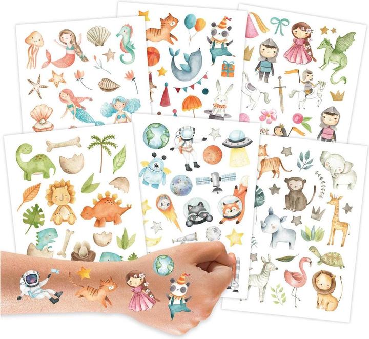 Image du produit Papierdrachen 100 tatouages d'enfants