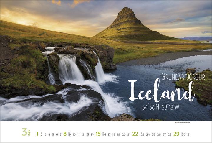 Produktbild Verlag Bildkalender Around the World 2026, Papierformat: Kein