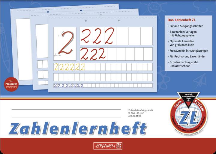 Produktbild Zahlenlernheft A4 - Lineatur ZL (Speziallineatur, Harter Einband)