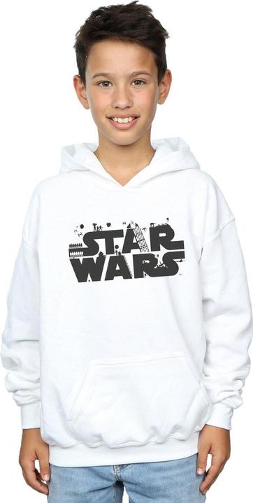 Immagine prodotto Star Wars Minimalist Logo Felpa con Cappuccio Ragazzi (140, 146)