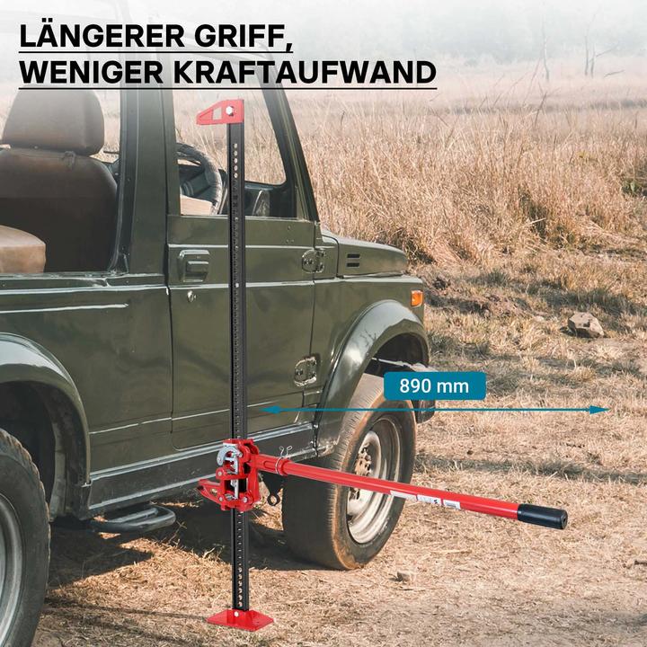 Actual product image Wiltec Wagenheber 48" 3000kg bis 105cm Offroad Farm Jack Geländewagen Stockwinde