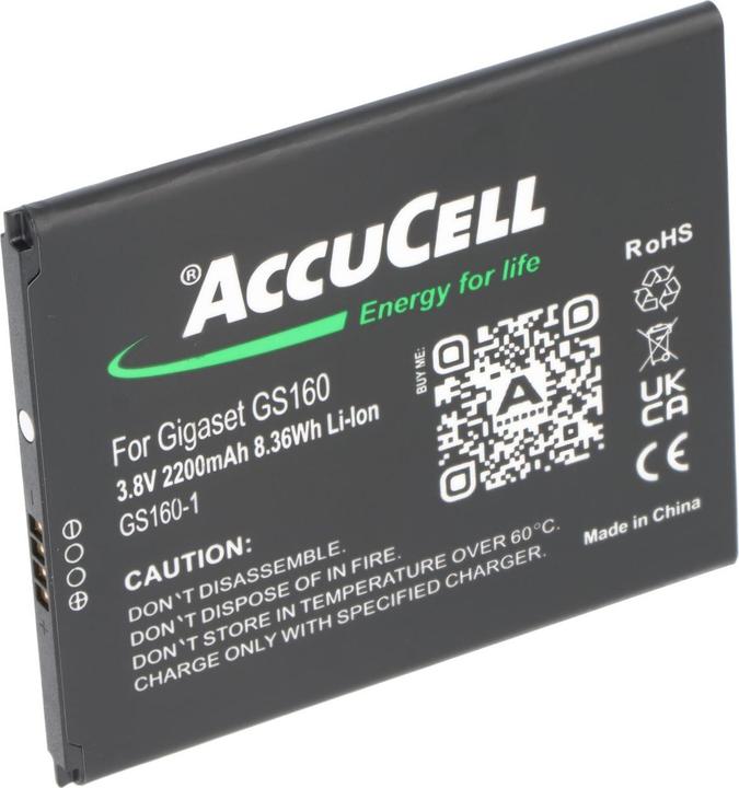 Produktbild AccuCell Akku Gigaset GS160 Akku V30145-K1310-X463