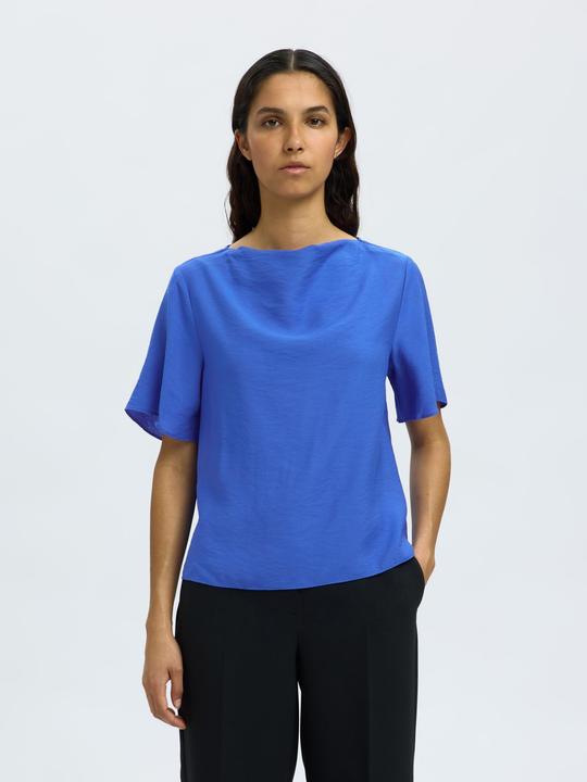 Actual product image Selected Femme Viskosemix Oberteil mit kurzen Ärmeln (40)