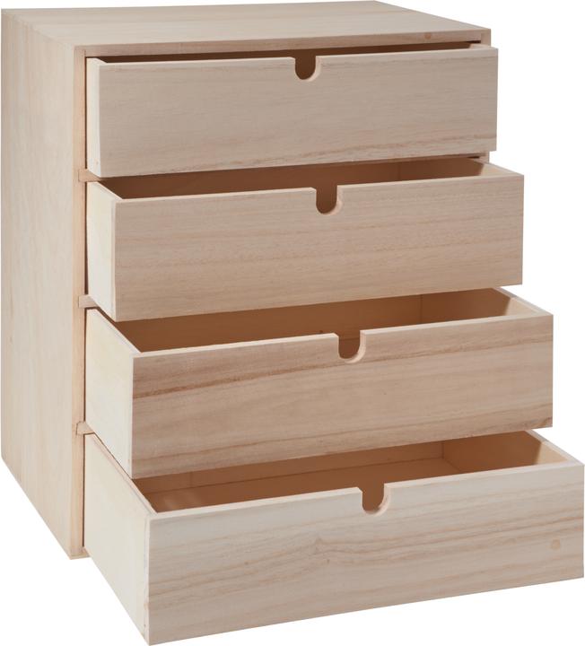 Immagine prodotto VBS Cassettiera, legno grezzo, H 33,5 cm (30 x 20 x 34 cm)