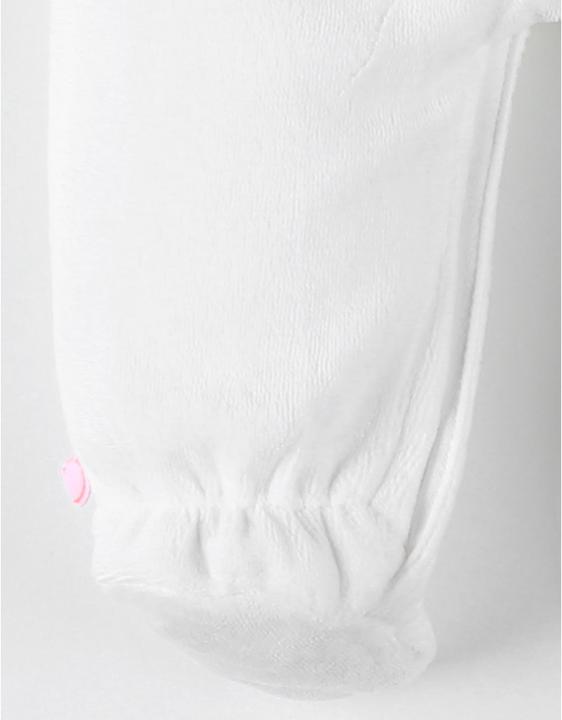 Produktbild Noukies Strampler Velours mit Hase Weiss Gr. 62 (62)