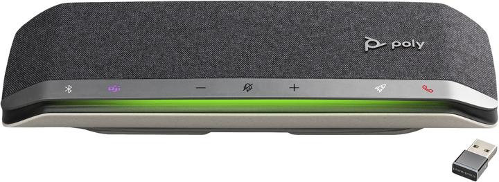 Produktbild Poly HP Sync 40-M Microsoft Teams-zertifizierte USB-A USB-C Freisprecheinrichtung, PC, Silber, 1,05