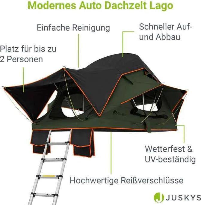 Produktbild Juskys Autodachzelt für 2 Personen Lago (Dachzelt, 2 Personen)