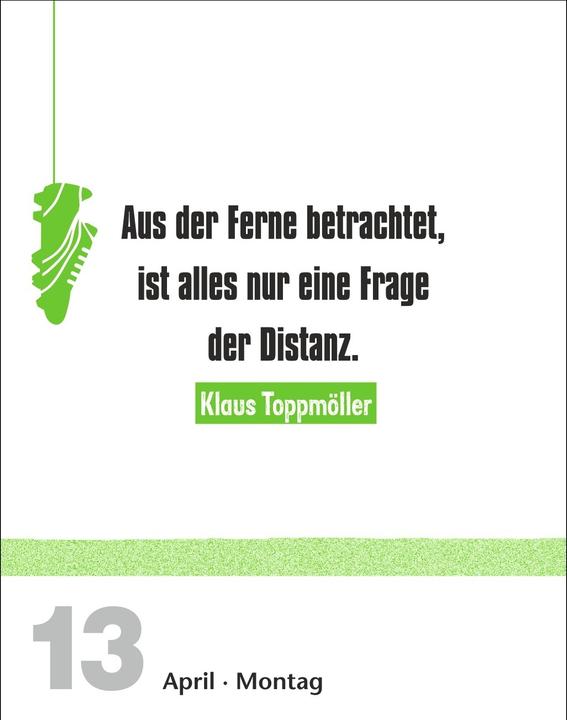 Produktbild Harenberg Lattenknaller Tagesabreisskalender 2026 - Die witzigsten Fussballersprüche (11 x 14 cm, Deutsch)