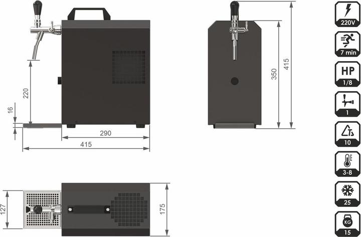 Produktbild Ich-zapfe Komplett Set - Bierzapfanlage Jet 30K