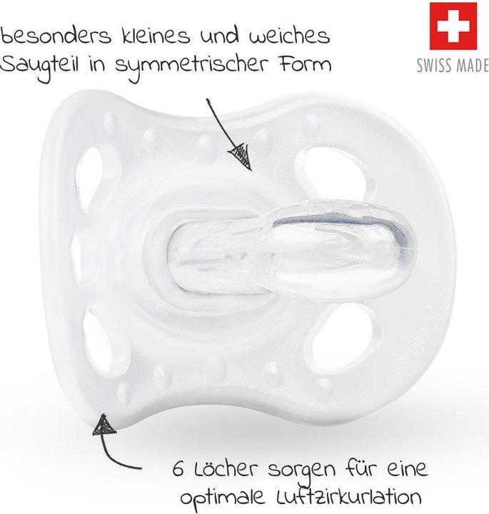 Image du produit Medela Baby Nuggi New Born 0-2 Transparent Uno (1 x, jusqu'à 2 M.)