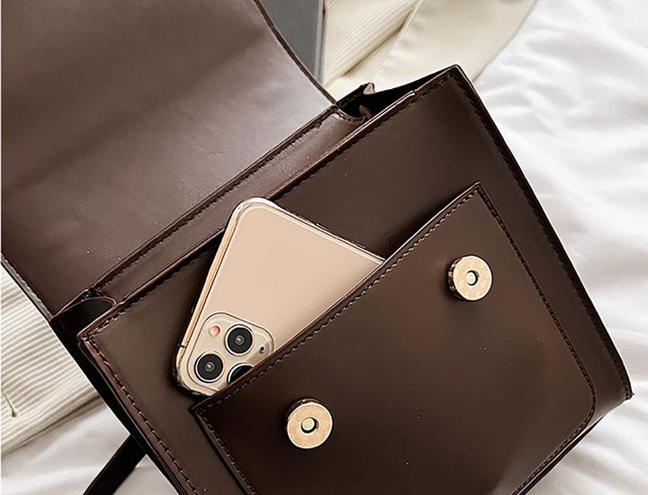 Actual product image Only-Bags.Store Vegan leather 3-way backpack, satchel, chocolate backpack satchel, 3-way backpack