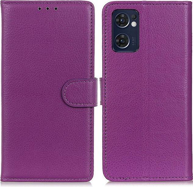 Produktbild MU Classic Litchi Leder Bookcover Series (OPPO Reno7 Z 5G)