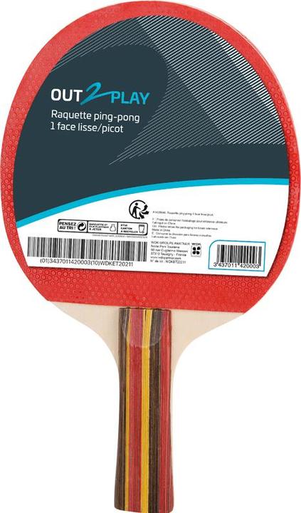 Actual product image Winfun Ping-Pong Racket 1 Smooth/Pink Surface