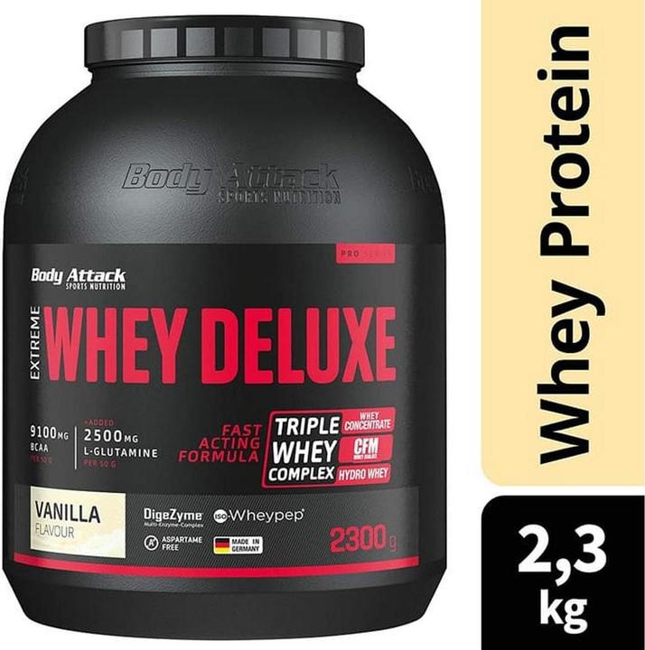 Body Attack Extreme Whey Deluxe (Vanilla, 1 pcs., 2300 g)